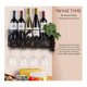 thumbnail image 2 of Botellero de pared de hierro forjado, botellero de hierro forjado, portavasos Botellero de pared de hierro forjado, botellero con 4 soportes 42*11*19cm, 2 of 5
