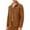 Brown, variant on Men's Winter Cotton Sherpa Lined Jacket Casual Corduroy Trucker Outdoor Outerwear with Flap Pockets Navy M