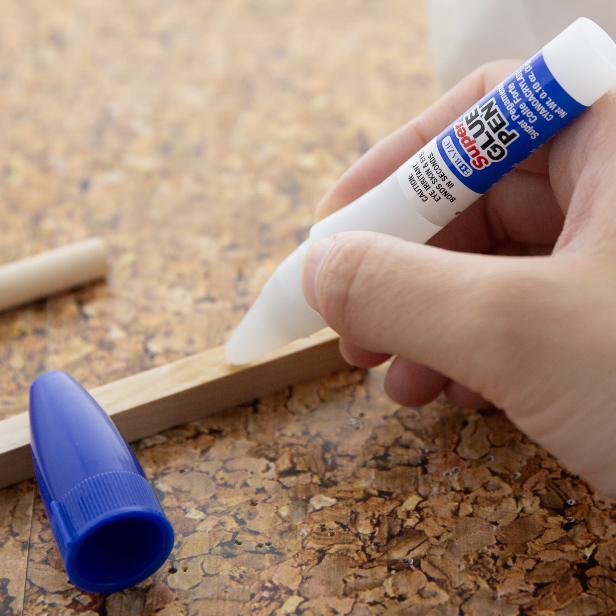 BAZIC Super Glue Pen Precision Tip Applicator 3g/0.10Oz Adhesive Fluid, 24-Pack