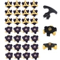 thumbnail image 1 of 30pcs Soft Golf Shoe Spikes Metal Thread Studs Replacement Fit Golf Spike With Wrench Tool Yellow, 1 of 5