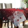 thumbnail image 3 of GZHJMY Christmas Deer Square Tablecloth, Waterproof Stain Wrinkle Resistant Washable Polyester Table Cover for Picnic Dinner Holiday Kitchen Party Decor, 54 x 54 in Home Decor, 3 of 7