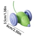 thumbnail image 3 of Interactive Mouses Cat Toy Battery-Powered Electric Moving Kittens Pounce Toys with Smart Obstacle Avoidance Soft Silicone Tail for Indoor Cats, 3 of 9