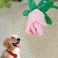 thumbnail image 3 of Interactive Stuffed Dog Chew Toy for Dogs Red Rose Flower Design Squeaky Dog Toy Reducing Boredom and Anxiety for Small, 3 of 3