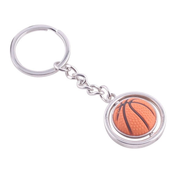 KALLORY 1Pcs Zinc Alloy Decorative Basketball Keychain Pendant For Girls Birthday