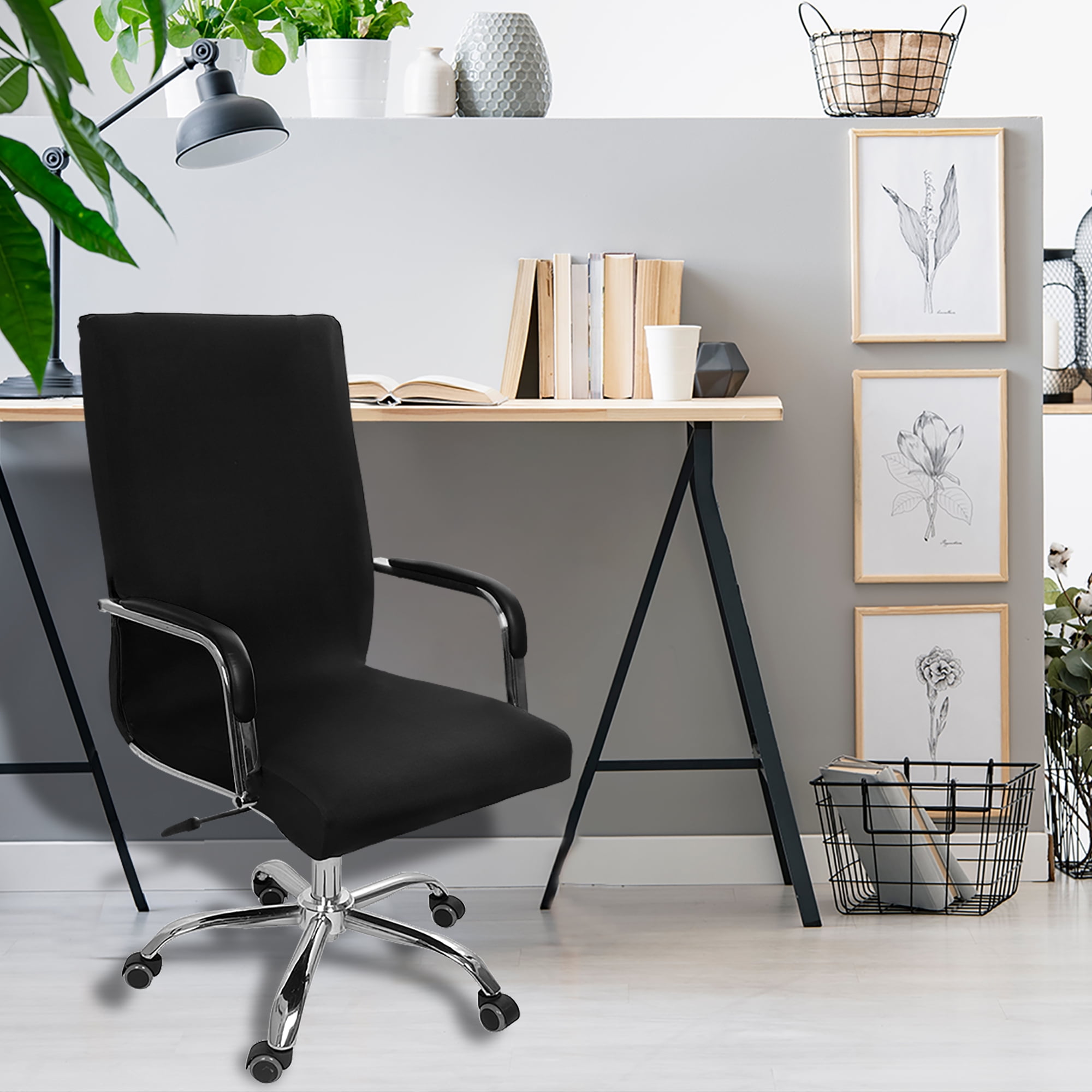 Stretch Home Office Computer Chair Seat Cover Protector Slipcoves Large