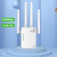 thumbnail image 4 of DQrwqpou Repetidor Internet Inalámbrico 1200 Mbps Doble Banda 5 8 GHz/2 4 GHz (enchufe Del Reino Unido), 4 of 9