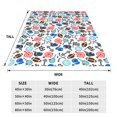 thumbnail image 3 of Balery Sport Items Manta de Felpa Suave y Acogedora – Cobija de Franela Aterciopelada para Cama, Lavable y Cálida para Sofá, Mascotas, Transpirable-60"x50", 3 of 7