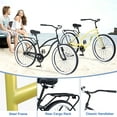 thumbnail image 5 of Men's Beach Cruiser Bike 26" Inch, Single Speed Step-Through Touring Hybrid Bike Commuter Bicycle with Rear Rack Brakes, Wide Wheels for Stability, 5 of 6