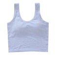 thumbnail image 5 of SHenli Soft Fixed Padding Training Bras for Girls, Seamless Cami Sports Bras for 10-14, Adjustable Strap Design (Grey), 5 of 10