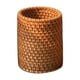 thumbnail image 2 of Portalápices de ratán tejido | Organizador circular de escritorio | Almacenamiento multifuncional para bolígrafos, notas y clips | Accesorio de escritorio marrón con textura natural, 2 of 6
