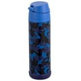 thumbnail image 5 of Snug Kids Water Bottle - insulated stainless steel thermos with straw (Girls/Boys) - Camo, 17oz, 5 of 5