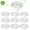 Clear, variant on 10 Pcs 6 inch Clear Plastic Plant Saucers Flower Pot Drip Trays Garden