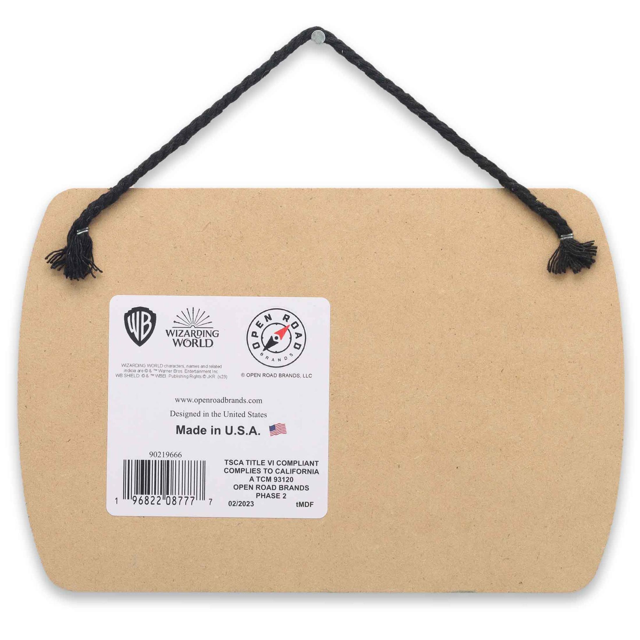 Harry Potter Wizardry at Work Hanging Wood Wall Decor 5.5"