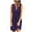 Purple, variant on IROINNID V-Neck Sheath Dress For Women Fashion Summer Casual Button Solid Sleeveless Mini Dress Empire Waist Dress
