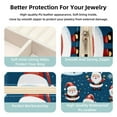 thumbnail image 3 of Santa Claus Travel Portable Jewelry Organizer: Square Jewelry Box Storage Case and Display for Rings, Earrings, Necklaces, Bracelets, and More - Suitable for Girls and Women, 3 of 6