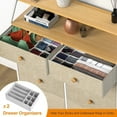 thumbnail image 5 of REAHOME 8 Drawer Wood Top Storage Organizer w/ 2 Extra Drawers, Taupe, 5 of 12