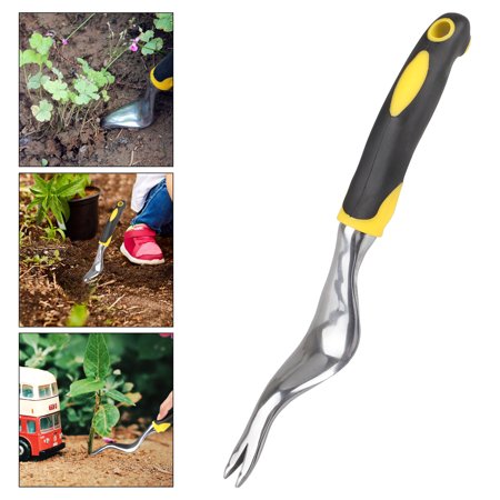 EEEKit Garden Hand Weeder Tool,Garden Weeding Tools Manual Weed Puller Handheld Weeder Cultivatorwith Ergonomic Handle,Garden Lawn Farmland Transplant Gardening Removal Cutter (Best Lawn Weed Removal Tool)