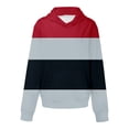 thumbnail image 5 of Bovemsi Sweatshirt for Women Oversized Hoodies Striped Plus Size Sweatshirts Long Sleeve Pullover Fall Clothes With Pocket Comfort Hoodie, 5 of 6