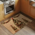 thumbnail image 3 of Western Christmas 2'x3' Washable Rug, Cowboy Xmas Tree Vintage Wooden Brown Non-Slip Soft Doormat Area Rugs for Entrance Bathroom Bedsides, Carpet for Kitchen Bedroom, Entryway Floor Mat, 3 of 9
