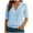 Blue, variant on cfhntfmh Blouses for Women Dressy Casual Long Sleeve Pleated V Neck Tops Business Work Shirts Trendy Clothes Fall Outfits for Women