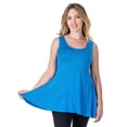 thumbnail image 3 of Womens Scoop Neck Flared Tank Top, 3 of 10