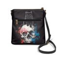 thumbnail image 2 of Eheartsgir Skull and Cat Pattern Purse Satchel, Adjustable Strap Ladies Shoulder Purse PU Leather Waterproof Women's Single Shoulder Crossbody Bag for Travel Shopping, 2 of 7