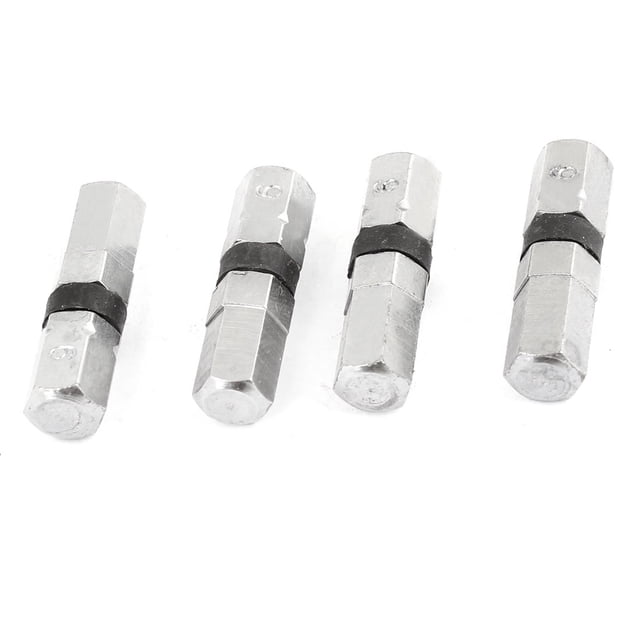 4 Pcs Destornillador de Punta Hexagonal H6 de 6 mm Magnético