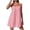 #0033-Pink, variant on Shihyeh Casual Summer Dresses for Women Flowy Sun Dress Cute Mini Slip Dress Spaghetti Strap Dress