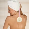 thumbnail image 4 of Unique Bargains 1 Pc Long handle Bath Brush Body Scrubber for Bathroom 14.56"x3.54"x2.75" Pink, 4 of 6