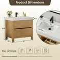 thumbnail image 5 of Altair-15 36" Single Bathroom Vanity in with White Artificial Stone Integrated Sink, 5 of 14