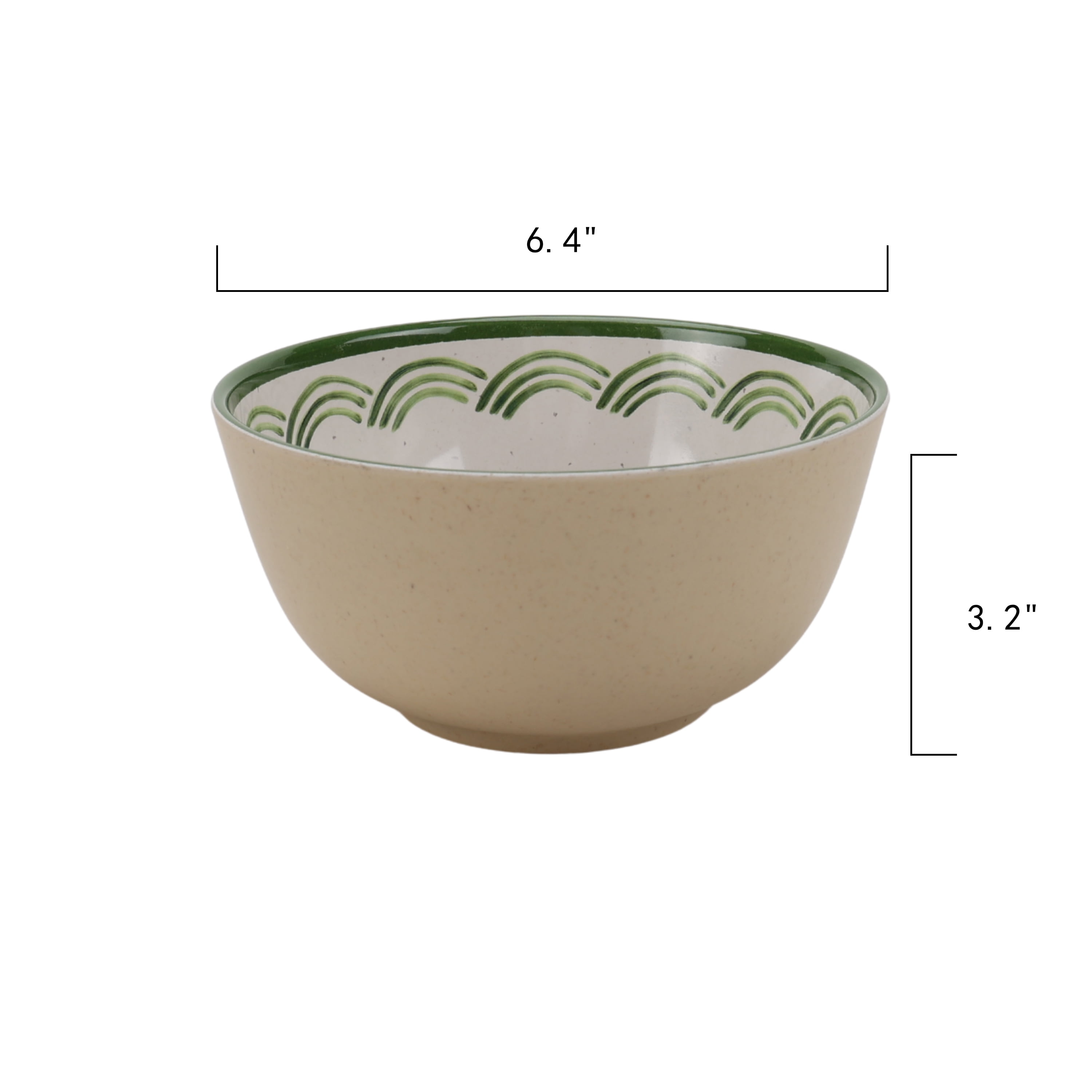 Better Homes & Gardens Round Cereal Bowl, 36 oz, Tomato Beige