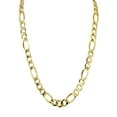thumbnail image 4 of Gold Chain - Womens Semi Solid  Figaro Chain 10K/14K Gold, 4 of 6