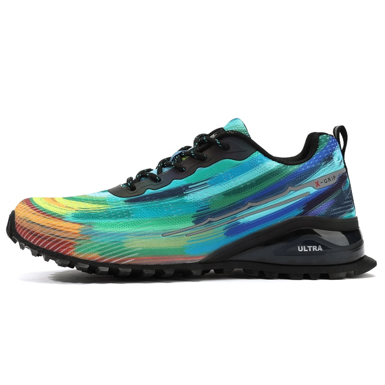 Kricely Trail Shoes Men\'s Size 14 Tie Dye Rainbow Running Walking Sneakers 1903 Kricely Men main image 4