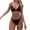 Black, variant on Bikini Sets for Women Bikini for Teens Two-piece Tie Side Adjustable String Bikini Sets for Women Ties Halter Bathing Suit