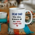 thumbnail image 5 of Qiushi Dad Gifts from Daughter Ceramic Coffee Mugs for Fathers Day Birthday Ideas White, 5 of 7