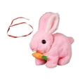 thumbnail image 1 of Juguete interactivo de conejo electrónico, decoración de la habitación para niños, lindo juguete decorativo, juguete de peluche para niños regalos de Rosa, 1 of 8