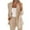 women's tops, variant on Women's Casual Long Sleeve Solid Color Lapel Cardigan Suit With Pants Set, Suitable For Autumn And Spring Daily Wear, Made Of Material With Standard Thickness And True