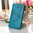 thumbnail image 5 of Dteck iPhone 11 Pro Case, Butterfly Patterned Wallet Case, Magnetic Hand Strap Credit Card Holder Slots Synthetic Leather Kickstand Protective Cover For iPhone 11 Pro, Blue, 5 of 10