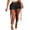 Black, variant on ABATAB Women's Leather Shorts High Waist Party Club Shorts Lace up Tassel Criss Cross Trendy Legging Shorts