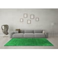 thumbnail image 3 of Ahgly Company Indoor Square Oriental Green Industrial Area Rugs, 5' Square, 3 of 4