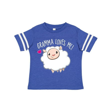 

Inktastic Gramma Loves Me- cute sheep Gift Toddler Boy or Toddler Girl T-Shirt