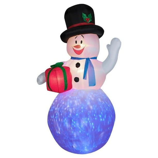 Gemmy Airblown Inflatables Christmas Gemmy Inflateables Holiday Projection Air Blown Kaleidoscope Snowman Decor Walmart Com Walmart Com