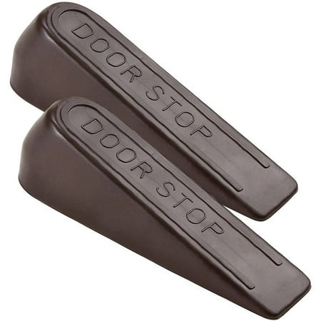 Boston Terrier Door Stop - Waxman Consumer Group 4217695N Walnut Vinyl Doorstop, 2 Count