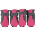 thumbnail image 1 of EIMELI 4Pcs Pet Dog Shoes Non-slip Soft Sole Breathable Mesh Adjustable Straps Boots, 1 of 8