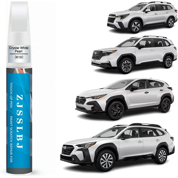 Car Touch Up Paint(Crystal White Pearl(K1X)) for SUBARU, Car Paint Scratch Repair Kit, Quick & Easy Solution to Repair, 2 in 1 Scratch Remover Pen with Color-Matched