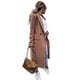 thumbnail image 5 of Abrigo de Lana de Invierno para Mujer, Estilo Informal, con Solapa y Botonadura Sencilla. Caqui L, 5 of 10