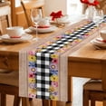 thumbnail image 5 of Colorful Flowers Table Runner 72 Inches, Spring Floral Elegant Pastoral Wooden Bed Runner Dresser Scarves Tabletop for Indoor Outdoor Parties/Ceremony/Banquet, 16" x 72", 5 of 8