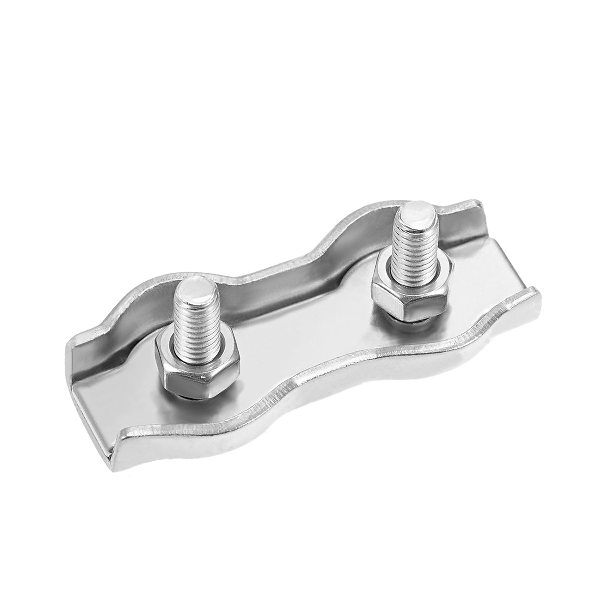 304 Stainless Steel Duplex Wire Rope Clip Cable Clamp For 4mm5mm Rope