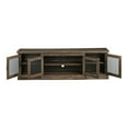 thumbnail image 4 of Furniture of America Einez Transitional Wood 6-Shelf TV Stand in Reclaimed Oak, 4 of 5