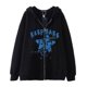 thumbnail image 5 of Dark hip-hop gótico Harajuku Y2k estrella impresa cremallera Sudadera con capucha hombres y mujeres Harajuku chaqueta sudadera, 5 of 5